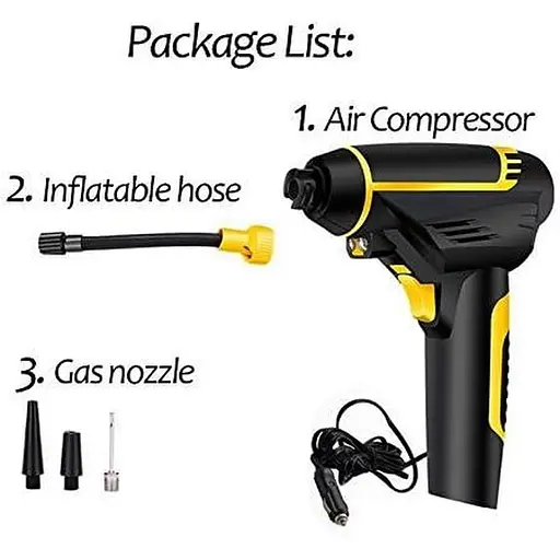 Компрессор для авто, мотоцикла 12V проводной до 10 атмосфер, для прикуривателя (101127) - фото 4