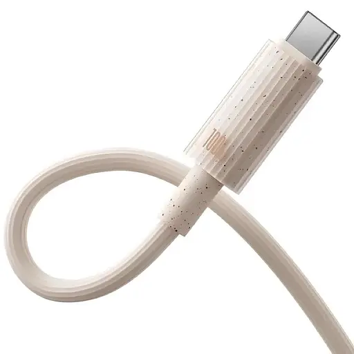 Дата кабель Baseus Habitat Series Fast Charging USB to Type-C 100W (2m) (P1036020) Wheat Pink - фото 2