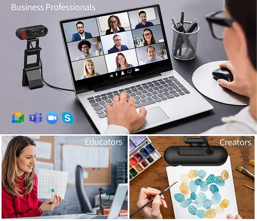 Веб-камера j5create Bеб-камера JVU250-N USB-A/C (JVU250-N) - фото 9