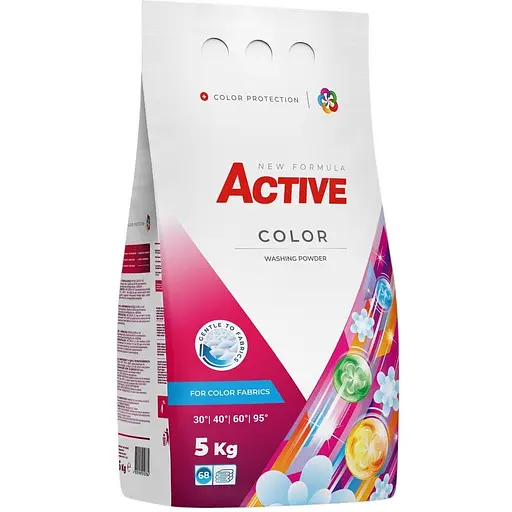 Порошок для прання Active Color з ароматом свіжості поліпропіленовий пакет 5 кг