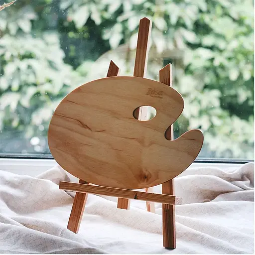 Палитра Rosa Gallery деревянная овальная эргономичная промасленная - фото 2