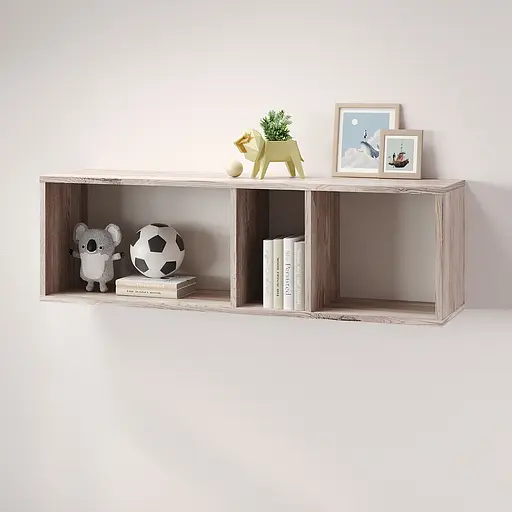 Полка настенная MebelStar Лилу 110x27x34 см Аляска серый (MBS-1361) - фото 2