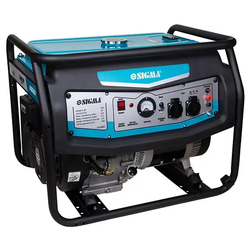 Генератор бензиновий Sigma 2.8/3.0 кВт, однофазний, ручний запуск (5710401) - фото 2