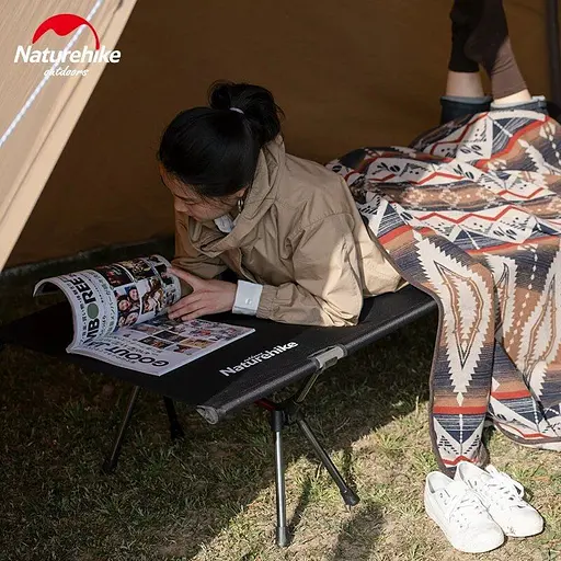 Складне туристичне ліжко Naturehike NH20JJ009 алюміній (Чорний) - фото 3