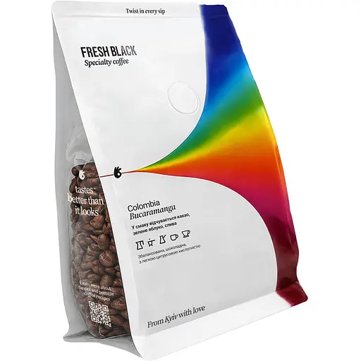 Кава в зернах Fresh Black Colombia 200г