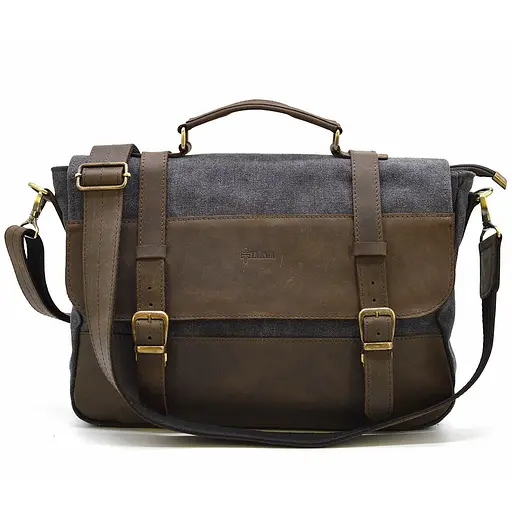Кожаная мужская сумка TARWA 36х27х10 см sum0026086 - фото 3
