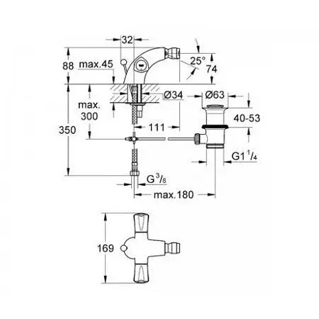 Смеситель для биде Grohe Avina 24032000 Хром - фото 2
