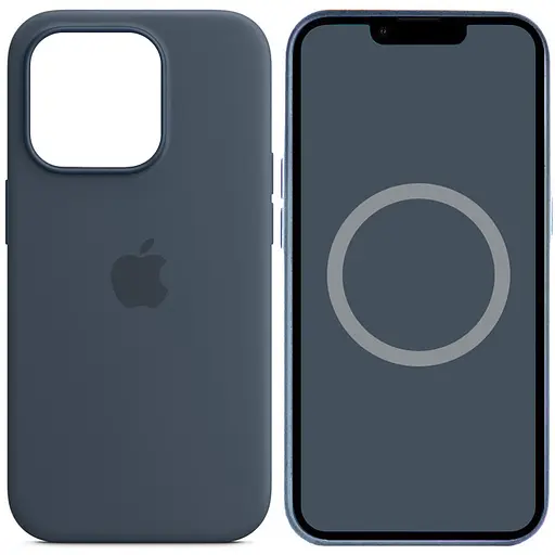 Чехол Silicone case AAA with Magsafe and Animation для Apple iPhone 14 Pro Max 6.7 Синий/Storm Blue