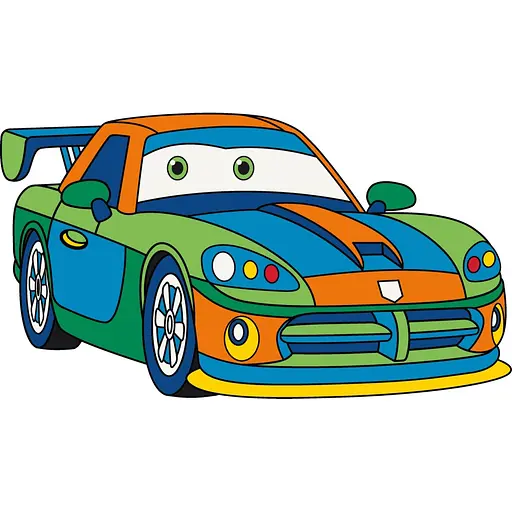 Детская раскраска ArtCraft Спортивная машинка 25х30 см (15119-AC)