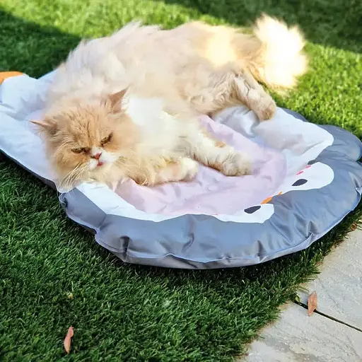 Килимок для собак/котів Croci охолоджуючий 63x43 см з принтом Пінгвін - фото 2