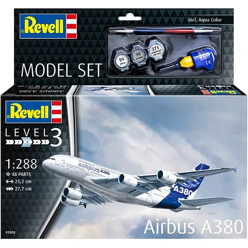 Збірна модель-копія Revell набір Літак Airbus A380, 1:288 (RVL-63808)
