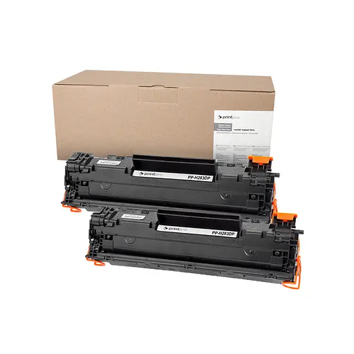 Картридж HP 83A (CF283A), Black, LJ Pro M125/M126/M127/M128/M201/M225, 2 x 1500 стор, PrintPro, Dual Pack (PP-H283DP)