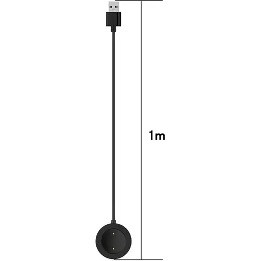 Зарядний пристрій DK CDK кабель (1m) USB для Xiaomi Watch Color 2 (014451) (black) - фото 3