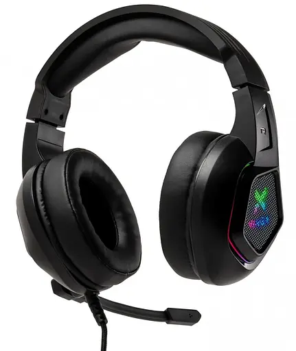 Игровая гарнитура Vinga HSCU-160 Gaming LED Black (HSCU-160) - фото 2