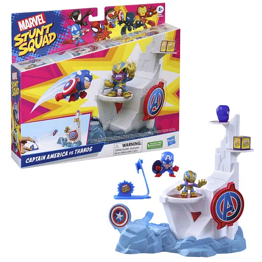 Набор игрушечный Hasbro Marvel Stunt Squad Смешин хироус Captain America vs Thanos (F6894_F7059) - фото 2