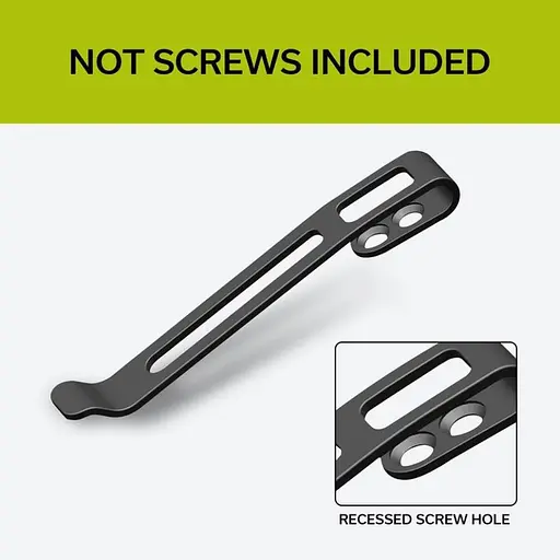 Клипса карманная стальная черная Civivi без винтов CA-05A-V1 - фото 3