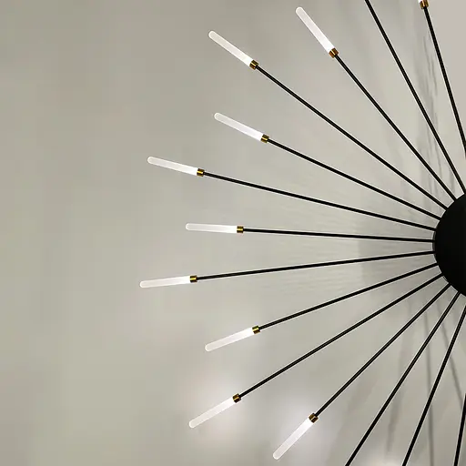 Уникальная потолочная люстра на 30 лучей Ø 116 см Ст. 8838/30 BK | Line F - фото 4