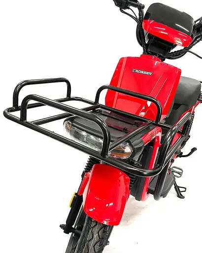 Електроскутер Вантажний з двома великими багажниками Crosser MAX PRO (1200W  72V 24Ah) Червоний  - фото 2