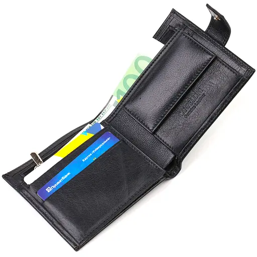 Мужской кожаный кошелек Canpellini 11.5х9.7х2 см acs0025630 - фото 4
