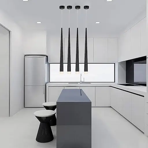 Светильник ZAKRIS 2 в черном корпусе в стиле модерн | Line F | Арт. MJ123/550 BK - фото 6