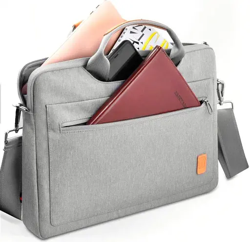Сумка для ноутбука WiWU Pioneer Shoulder Handbag for MacBook New 13.3/14" (Grey) [81040] - фото 2