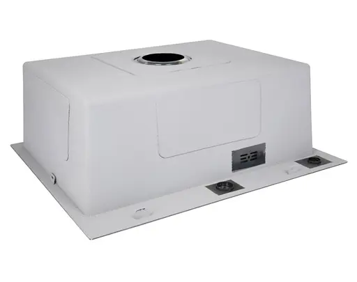 Кухонная мойка встроенная Lidz Handmade H6050HB Decor Black PVD Honeycomb 2,5/0,5 мм LDH6050BDECPVD48371 - фото 4