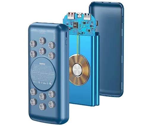 Портативний зарядний пристрій Remax RPP-207 Tanyl 20000mAh 22.5W PD+QC + швидка зарядка (Синій) - фото 3