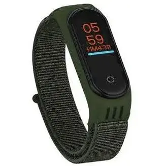 Ремешок Nylon Mi Band 5 Темно-зеленый (9) - фото 1
