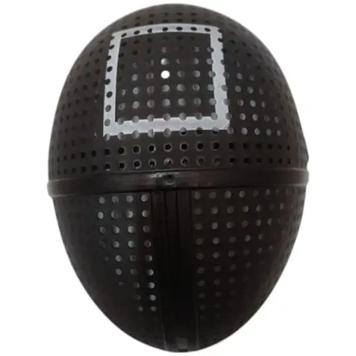 Маска наглядача гра у кальмара квадрат G-Toys Squid Game чорна - фото 1