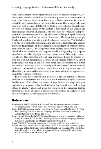 Assessing Language Teachers' Professional Skills and Knowledge - фото 7