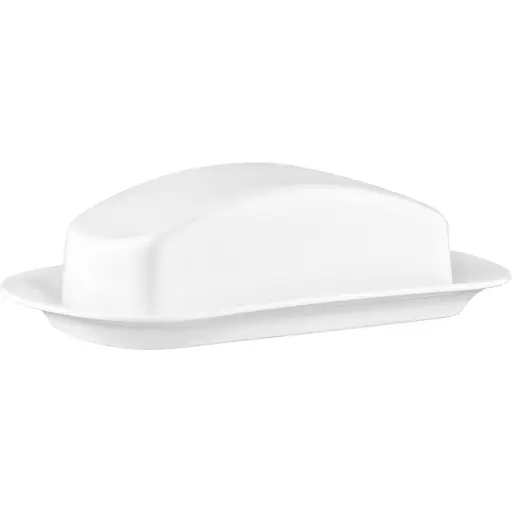 Маслянка Ardesto порцеляна 20.3х12.7х6.4 см біла (AR3751)