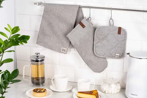 Салфетка Ardesto Oliver, 40х40см, 100% хлопок, серый (ART06OD) - фото 6