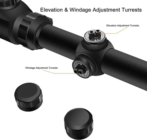 Приціл для гвинтівки Paike 3-9X40 з червоним зеленим козирком та відкидною кришкою - фото 6