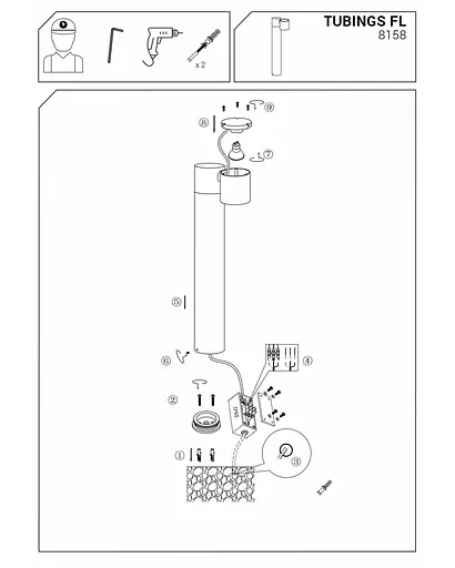 Вуличний світильник Nowodvorski 8158 Tubings I - фото 5