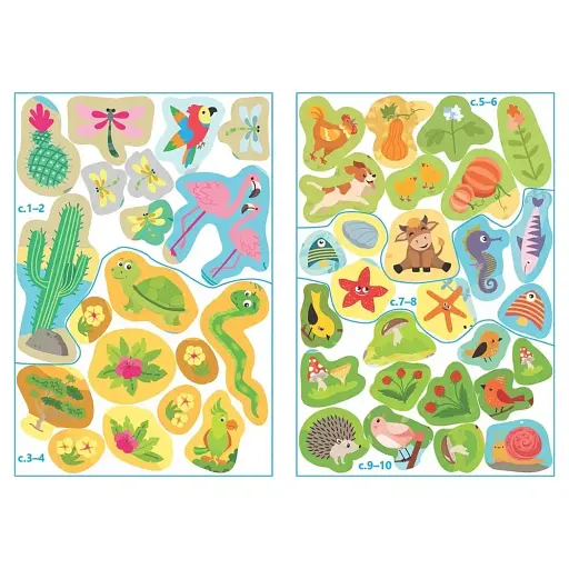 Тварини. Розмальовка з наліпками - фото 3