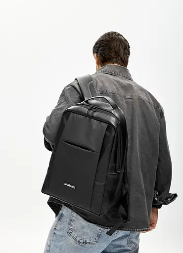 Мужской рюкзак Sambag Zard Х комбинированный черный 40 х 28 х 14 см (25428164m) - фото 1