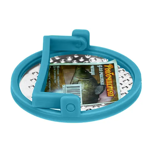 Рибочистка кругла з ручкою Ø 9 см, Kitchette Блакитний 84622 - фото 6