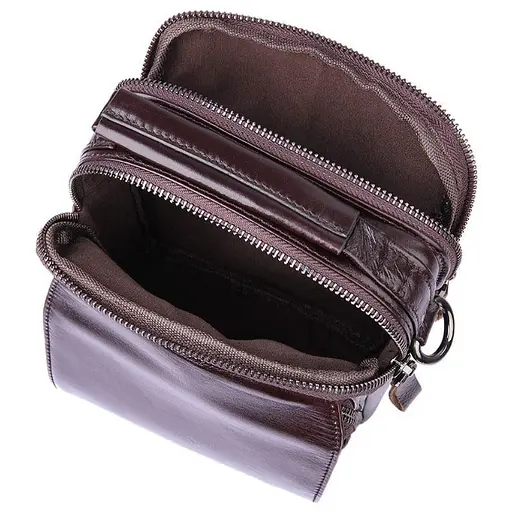 Маленькая мужская сумочка John McDee 16х22х6 см sum0028365 - фото 8