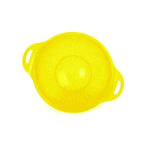 Дуршлаг пластиковый 3 литра диаметр 25 см, Мед Желтый 85040 - фото 7