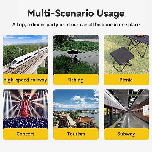 Стул складной Market Union 23 х 26 х 26 см, материал изготовления: полиэстр, металл - фото 7