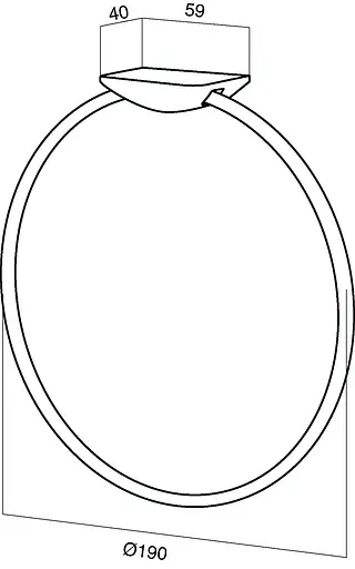 Кольцо для полотенец AM.PM Inspire (A5034464) - фото 7