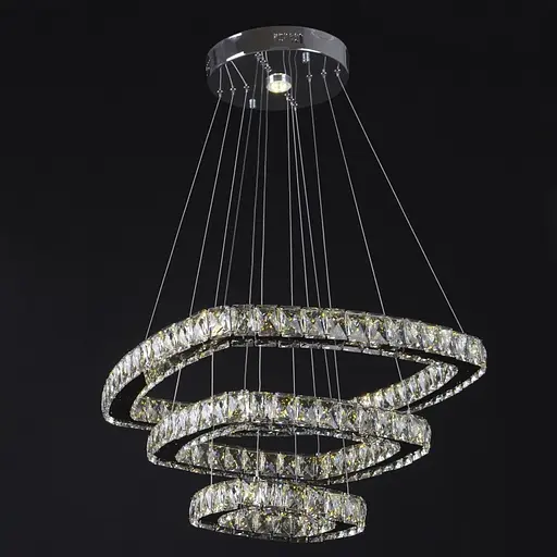 Люстра подвесная Brille хрустальная LED 60W NW CH (BR-970S/3) - фото 2