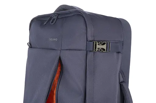 Tucano Сумка дорожная на 2-х колесах, Tugo M Trolley, 45л, полиэстер, синяя - фото 8