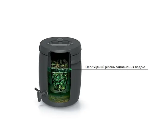 Емкость для получения удобрений Prosperplast черная 25 л - фото 5