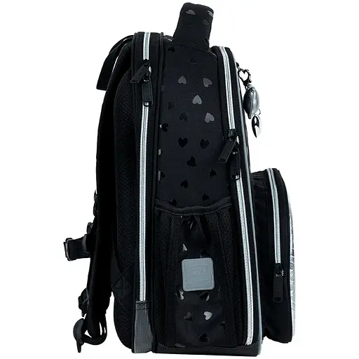 Рюкзак школьный каркасный Kite Education Black&Silver (K26-556M-2) - фото 2