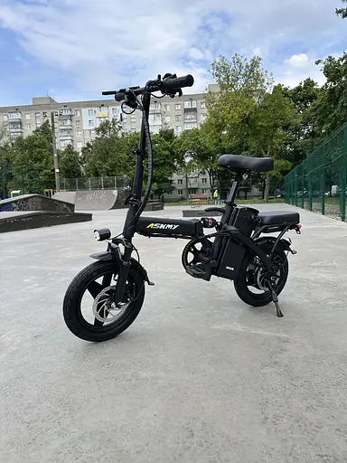 Мини электровелосипед двухместный Askmy U15 (500W, 13Ah) - фото 3