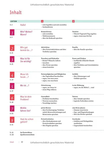 Motive A1. Kursbuch, Lektion 1-8 - фото 3