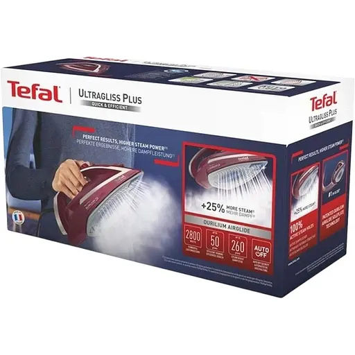 Утюг Tefal Ultragliss Plus FV6820 (FV6820E0) бордовый [91231] - фото 5