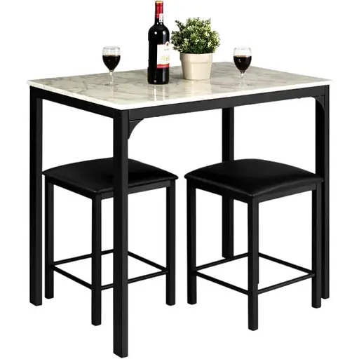 Комплект мебели Costway Venni барный стол с табуретом 2 шт