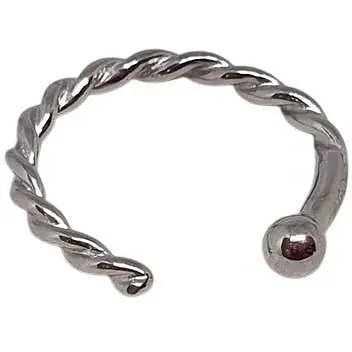 Срібна сережка-пірсинг в ніс Dear. 1056С